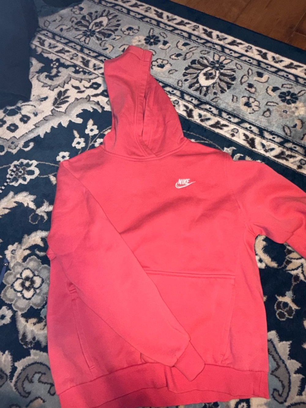 Nike Pink Hoodie with White Swoosh